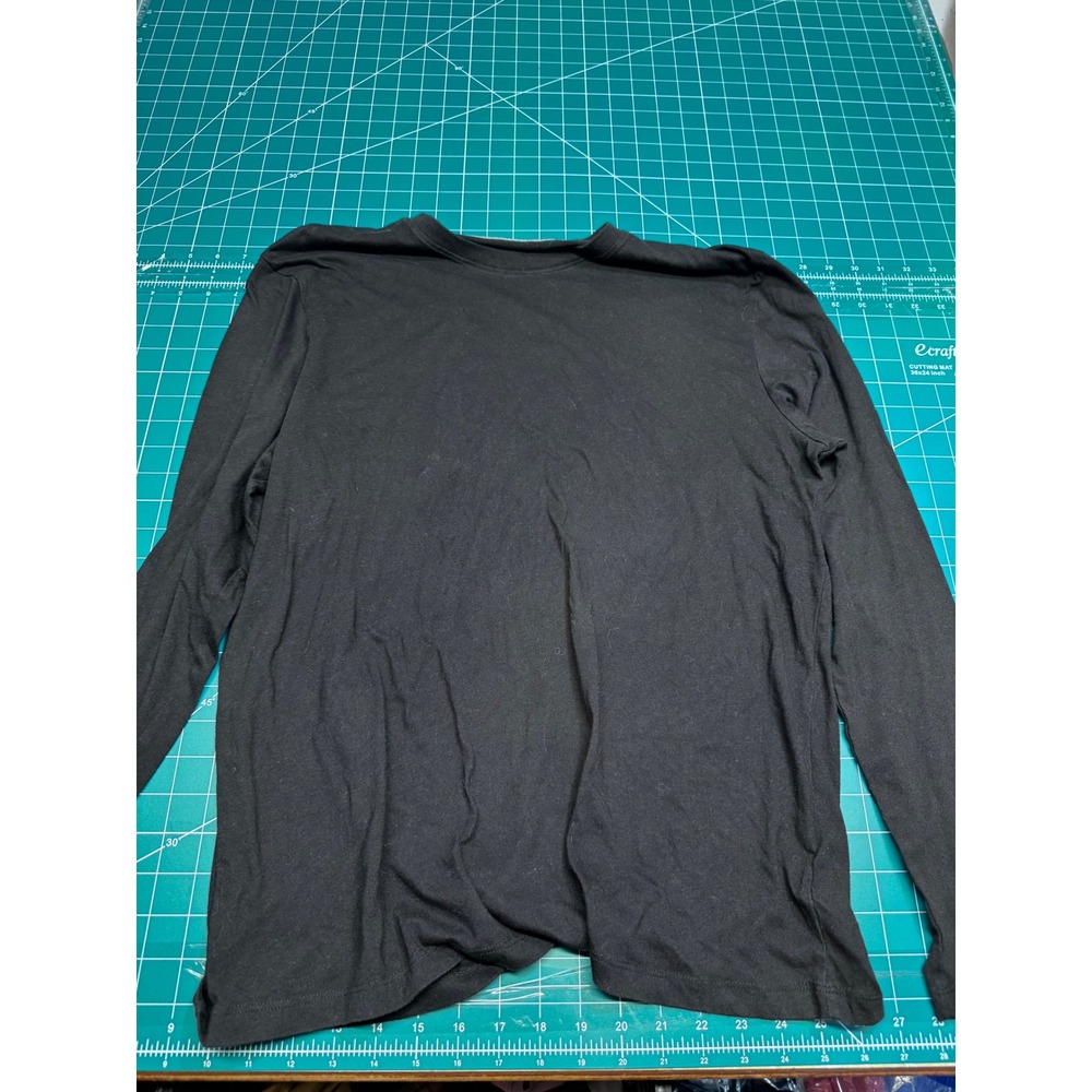 Old Navy Womens Soft-Washed Ultra-Doux Long Sleeve Tee Black Large L